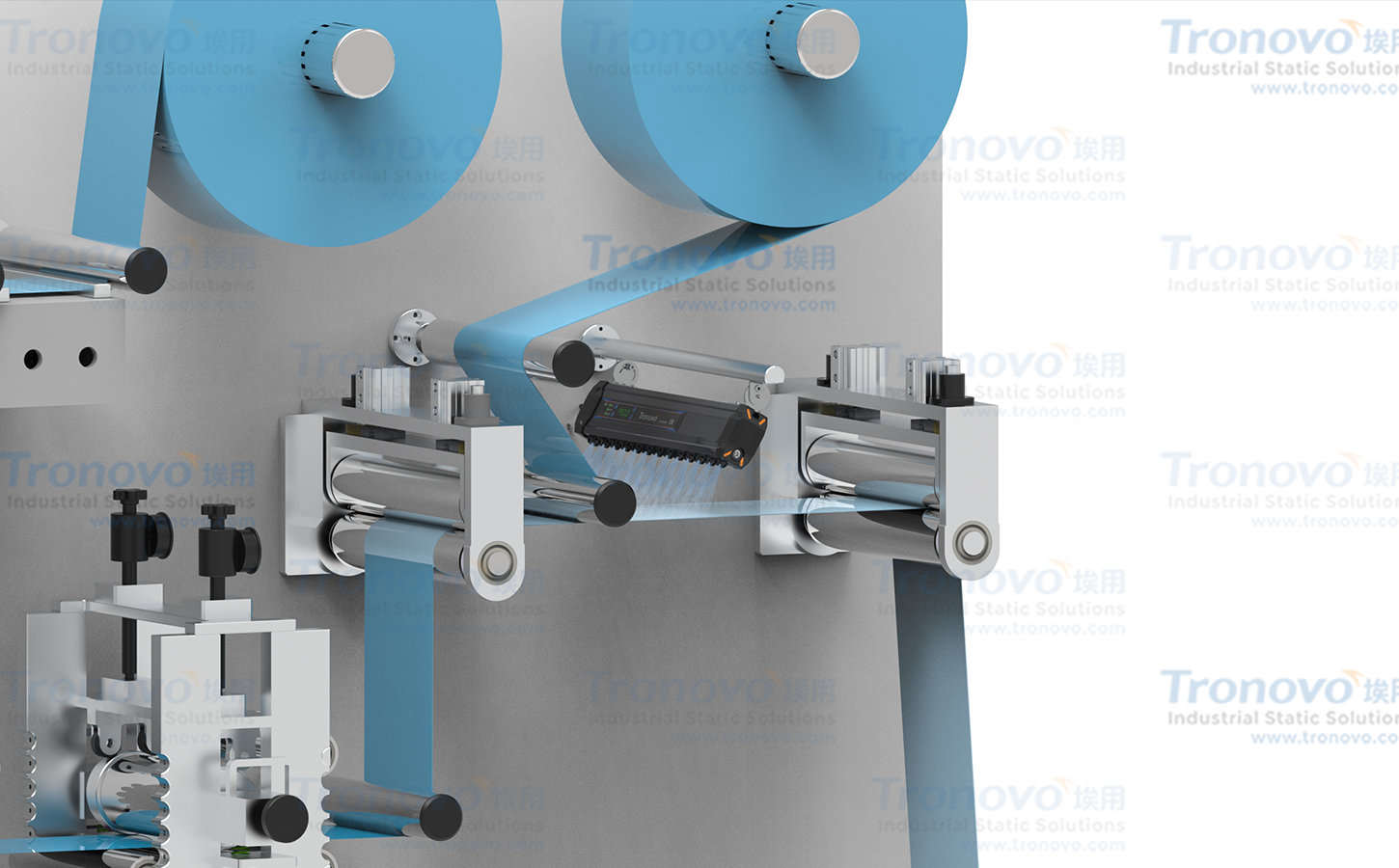 Case Study: DC Rods for Static Elimination in High-Speed Roll Film Production