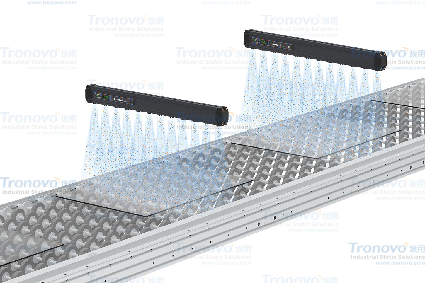 离子棒强力消除玻璃静电，提升除尘清洁度案例