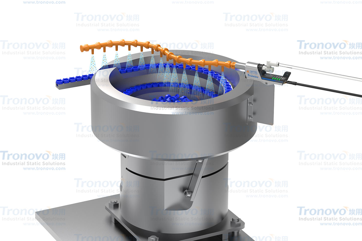 A New Scheme for Eradicating Electrostatic Adhesion and High Efficiency Feeding of Vibroplate