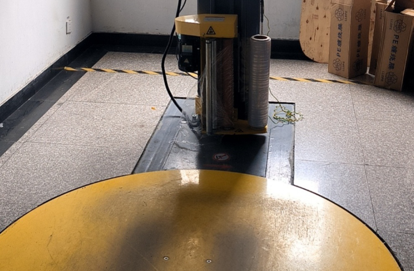 Wrap film baler electrostatic removal case