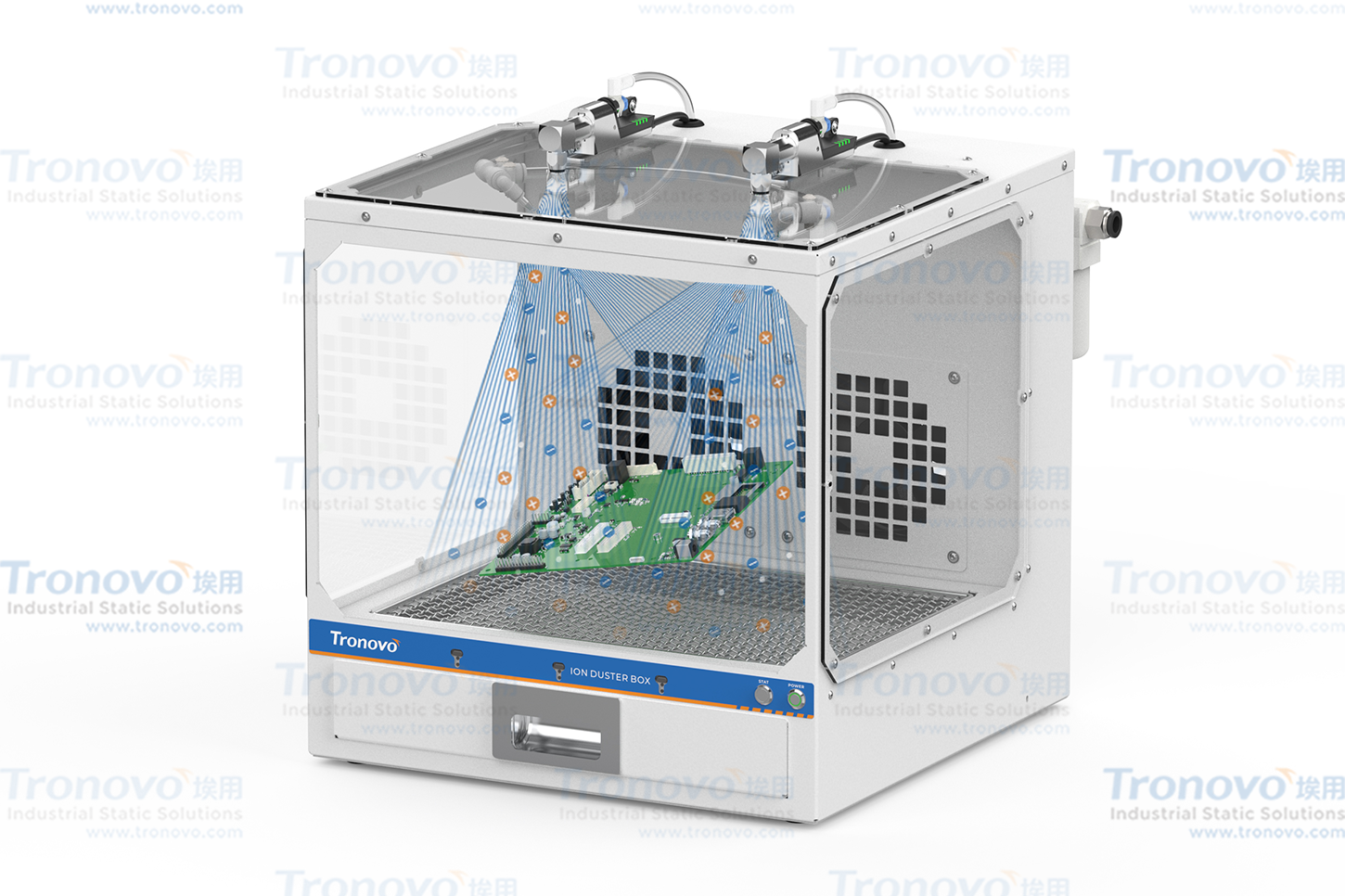Application Case of Electrostatic Elimination of Ion Dust Box in Electronic Substrate Assembly Process