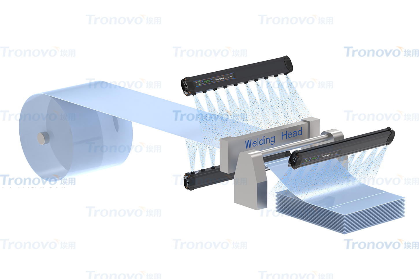 离子棒在平口袋制袋机除静电中的应用案例