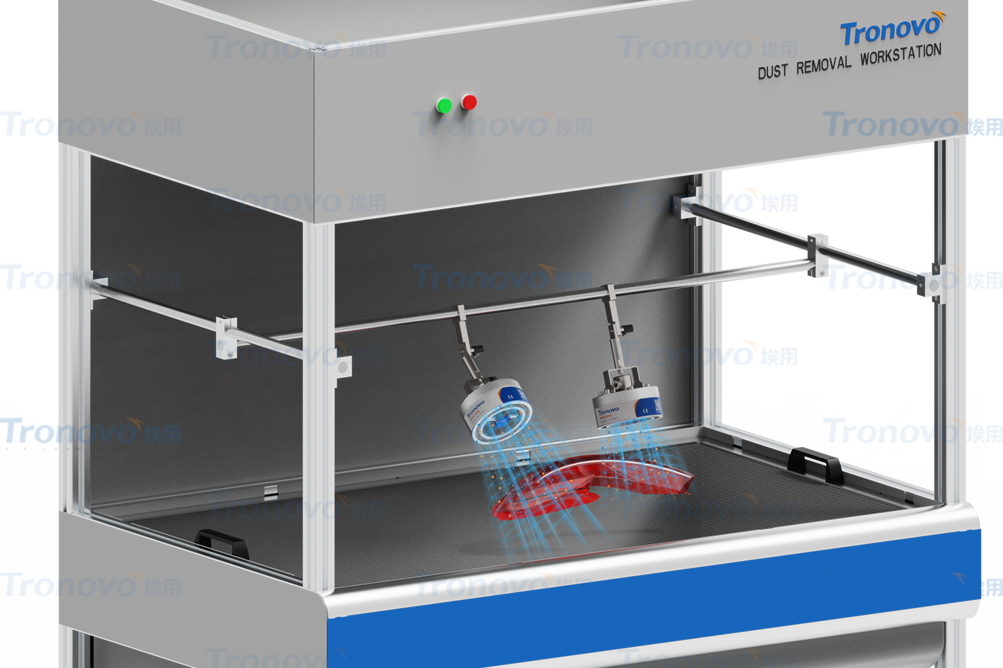 旋风喷嘴在汽车灯除尘除静电中的应用案例